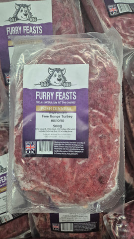 FURRY FEASTS FREE RANGE TURKEY