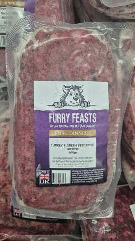 FURRY FEASTS TURKEY & GREEN BEEF TRIPE