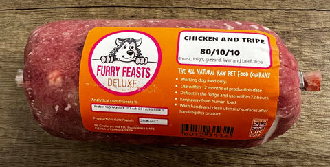 FURRY FEASTS DELUXE CHICKEN & BEEF TRIPE