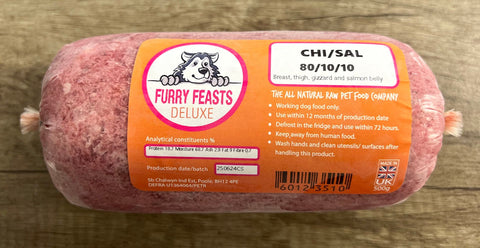 FURRY FEASTS DELUXE CHICKEN & SALMON 500g