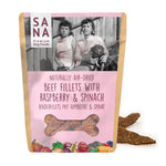 SANA BEEF FILLETS WITH RASPBERRY & SPINACH